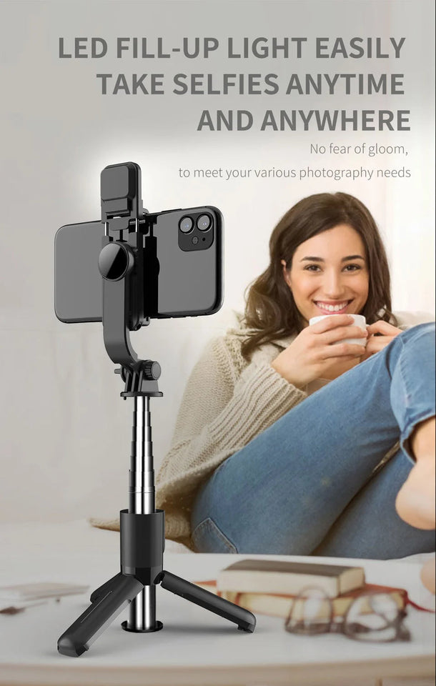 4 in 1 Tripod Selfie Stick With Remote Control
