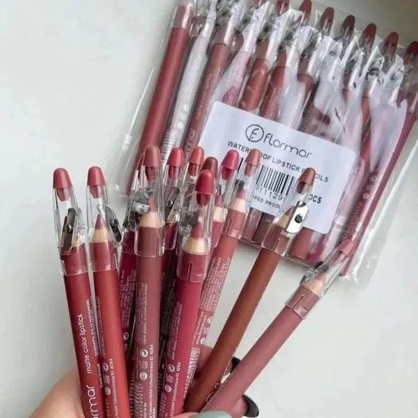 Flormar 12 colors clear lipstick