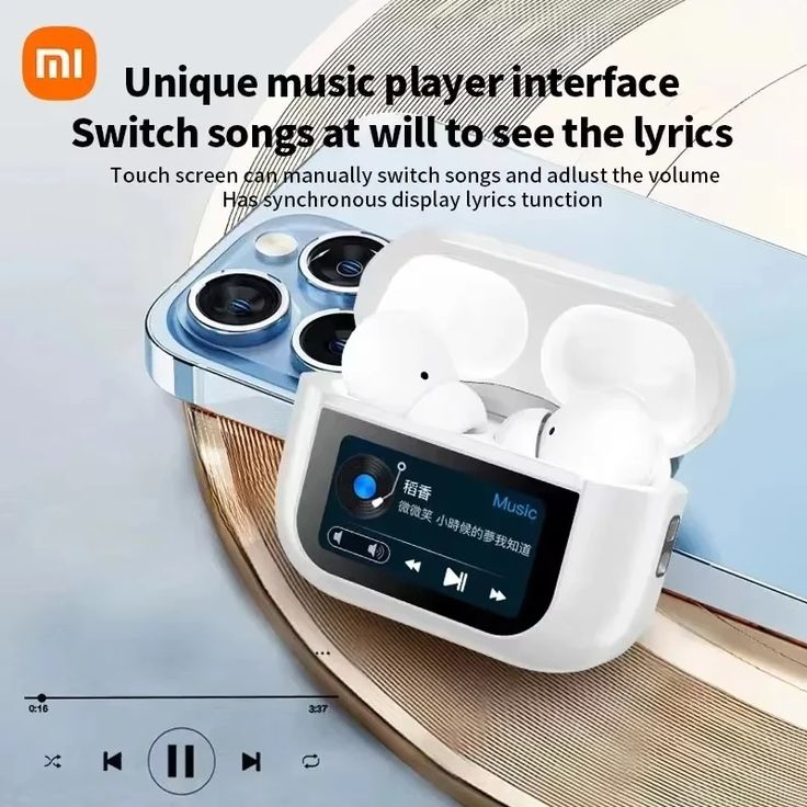 🎧 A9 PRO Earbuds: Smart Display & Noise-Free Sound!