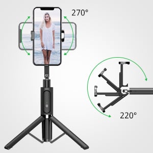 4 in 1 Tripod Selfie Stick With Remote Control