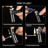 Waterproof Permanent Match Keychain Lighter