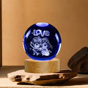 Galaxy Crystal Ball Night Lamp 🌌 - Mystical Decor Light 🪐