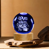 Galaxy Crystal Ball Night Lamp 🌌 - Mystical Decor Light 🪐