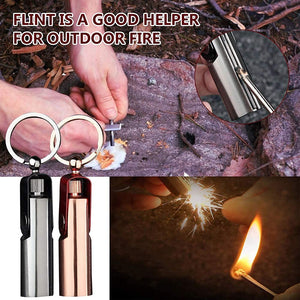 Waterproof Permanent Match Keychain Lighter