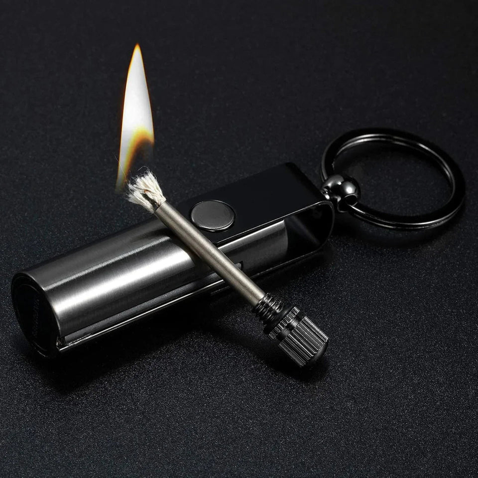 Waterproof Permanent Match Keychain Lighter