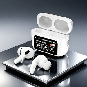 🎧 A9 PRO Earbuds: Smart Display & Noise-Free Sound!