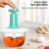 Hand Pushing Chopper Manual Press