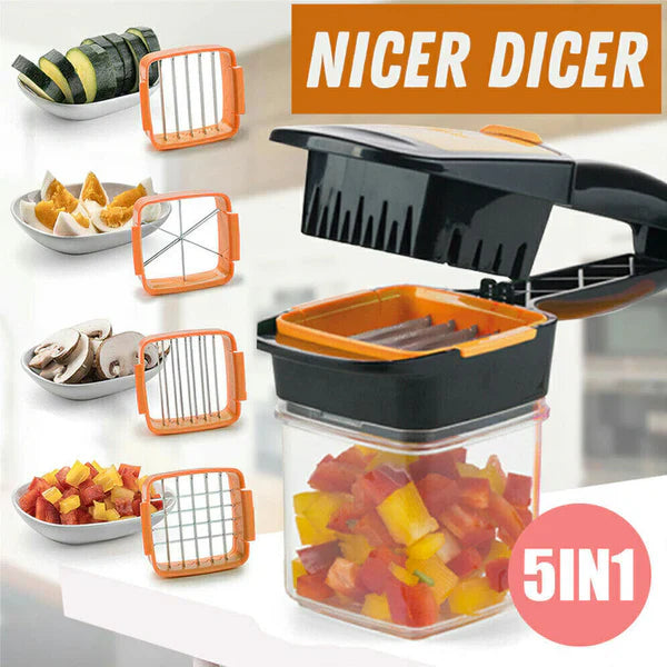 🥗 Nicer Dicer Quick: Your Compact 5-in-1 Kitchen Hero!