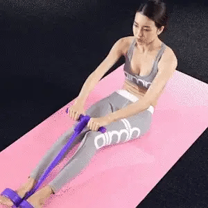 Foot Pedal Resistance Band Tummy Trimmer (random Colors)