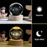 Galaxy Crystal Ball Night Lamp 🌌 - Mystical Decor Light 🪐
