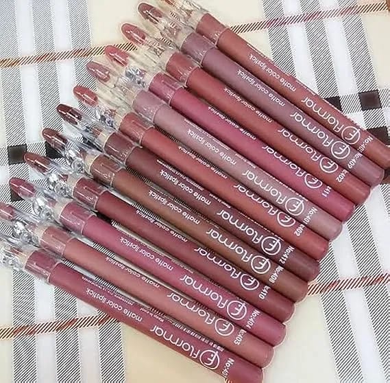 Flormar 12 colors clear lipstick