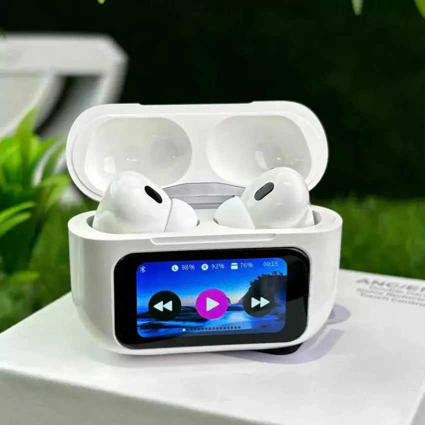 🎧 A9 PRO Earbuds: Smart Display & Noise-Free Sound!