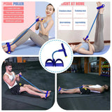 Foot Pedal Resistance Band Tummy Trimmer (random Colors)