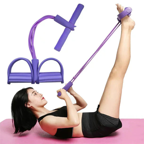 Foot Pedal Resistance Band Tummy Trimmer (random Colors)