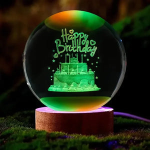 Galaxy Crystal Ball Night Lamp 🌌 - Mystical Decor Light 🪐