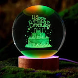 Galaxy Crystal Ball Night Lamp 🌌 - Mystical Decor Light 🪐
