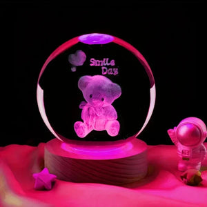 Galaxy Crystal Ball Night Lamp 🌌 - Mystical Decor Light 🪐