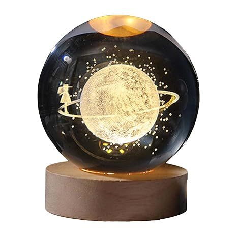 Galaxy Crystal Ball Night Lamp 🌌 - Mystical Decor Light 🪐