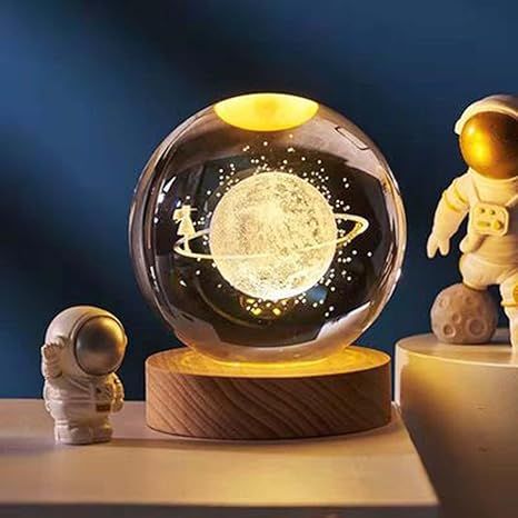 Galaxy Crystal Ball Night Lamp 🌌 - Mystical Decor Light 🪐