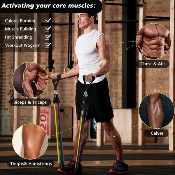 🔥 Premium 11-Piece Resistance Band Set